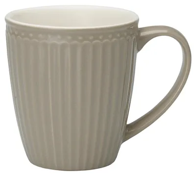Produktbild von Greengate Alice Becher mit Henkel warm grey 0,4 l
