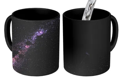 Obrázok produktu pre MuchoWow® Magický pohár Galaxia v noci 350 ml Pohár na zmenu farby Darček Nápad na darček - Foto hrnček