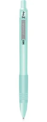 Produktbild von Kugelschreiber, 0,27 mm, Druckmechanismus, grüner Schaft, ZEBRA "Z-Grip Pastel", blau