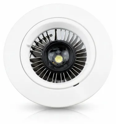 Produktbild von Relco Einbaustrahler Weiß 68 mm aus Aludruckguss – ohne Sprengring, Bajonettverschluss