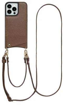Immagine prodotto di Selencia Nova Custodia per cellulare con cordino e porta carte iPhone 13 Pro - Mocha Brown