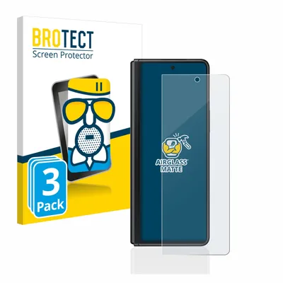 Produktbild von 3x BROTECT Entspiegelungs Schutzglas für Samsung Galaxy Z Fold 3 5G Schutzfolie Panzer Folie Glas Display Schutz matt