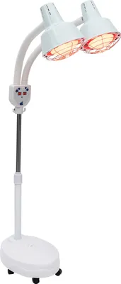 Immagine prodotto di Lampada termica a infrarossi, design a doppia testa, gamma di temperatura regolabile, BIANCO