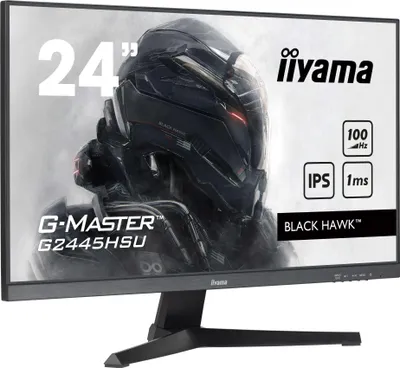 Produktbild von 24" IPS Gaming, G-Master Black Hawk, FreeSync, 1920x1080@100Hz, 300cd/m², HDMI, DisplayPort, 1ms (MPRT), Adaptive Sync, Speakers, USB 2x2.0, Black Tuner