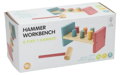 Productafbeelding van Houten hamerbank met hamer