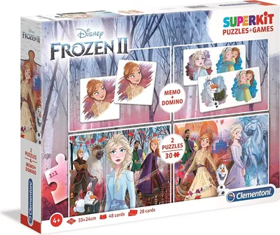 Produktbild von Clementoni Superkit Puzzle Frozen 2 2X301-1. Memo+Do