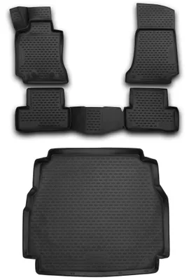 Gummi Kofferraumwanne + Fußmatten Set für Mercedes C-Klasse S205, Bj. 2014-2018