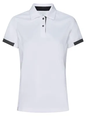 Produktbild von Poloshirt für Damen Traxion Next Women PESRE44 215g  weiß/anthrazitgrau, Gr. L DASSY 710085