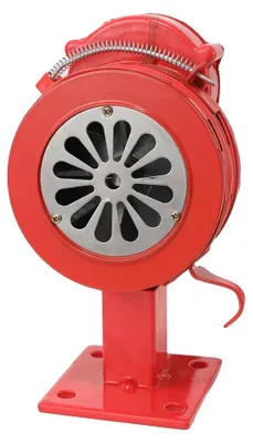 Zdjęcie produktu dla Alarm ręczny, wykonany z aluminium, wysokość 23 cm, średnica zewnętrzna 11,5 cm, poziom głośności 110 ± 2 dB, zasięg transmisji 1000 metrów