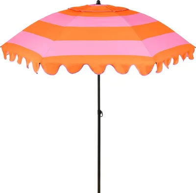 Obrázok produktu pre Mica Decorations Naklápací slnečník s pruhovaným vzorom – tyčový slnečník 238 x Ø197 cm – ochrana pred slnkom na záhrade alebo balkóne – polyester, oceľ – svetlozelená, tmavozelená