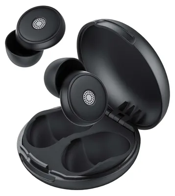 Produktbild von Ohrstöpsel zum Schlafen -45dB, Weiche & Wiederverwendbare Silikon-Ohrstöpsel mit 8 Ohrkappen & Tragetasche, Schwarz