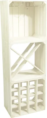 Produktbild von CHICCIE Weinregal Wino Set aus Holz - Weiß Komboset