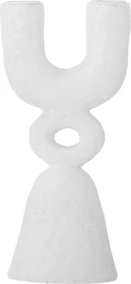 Immagine prodotto di BLOOMINGVILLE | Candeliere Syra, bianco, resina sintetica | L10 x H22 x P8 cm | 82061817