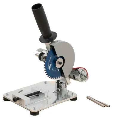 Produktbild von Mini Schneidemaschine, 4 Zoll Sägeblatt, 96W Nennleistung, 9000 U/min Leerlaufdrehzahl, Kompakte Größe 15*18*11 cm, Verstellbarer Winkel 0-45°