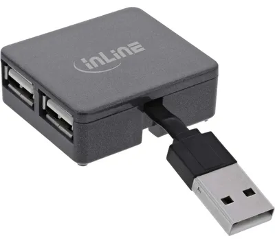 Obrázek produktu pro InLine 33293L, USB 2.0 Type-A, USB 2.0 Type-A, 480 Mbit/s, Černá, Plast, 0,04 m
