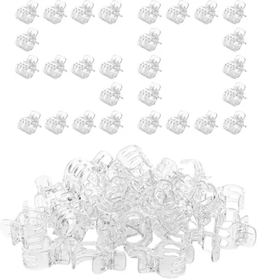 Produktbild von Pflanzenclips | 50 Stück Pflanzenstützen für Garten | Rankhilfe für stiele | für Innen- und Außenbereich, Gewächshaus, Tomaten, Orchideen, Efeututen, Gemüse,, - für Gewächshaus, Orchideen, Efeututen