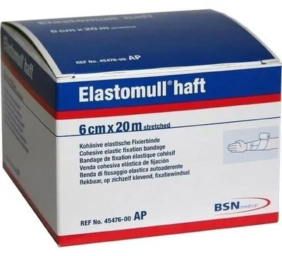 Productafbeelding van Elastomull, zelfklevende, elastische fixeerbind, 6 cm x 20 m, 1 stuk