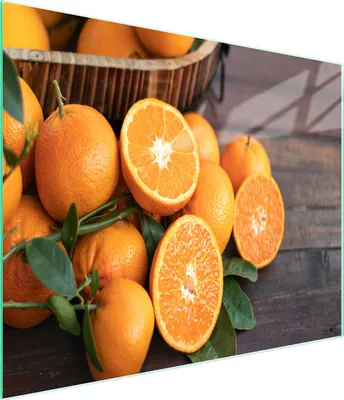 Image de Planche à découper en verre 52x30 fruits