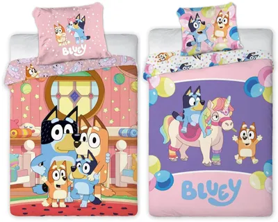 Produktbild von Bluey - 2 x Bettwäsche-Set Wendemotiv im Doppelpack, 135x200 & 80x80