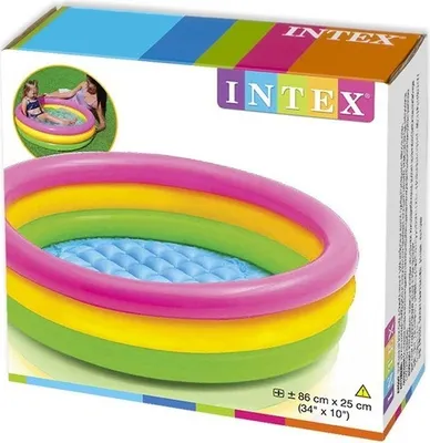 Produktbild von Ø 61 x 22 cm Intex Babybecken Sunset Glow
