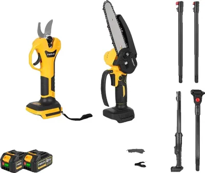 Obrázok produktu pre Nástroj na strihanie, bezkefový motor, nastaviteľná dĺžka, sada 2 batérií