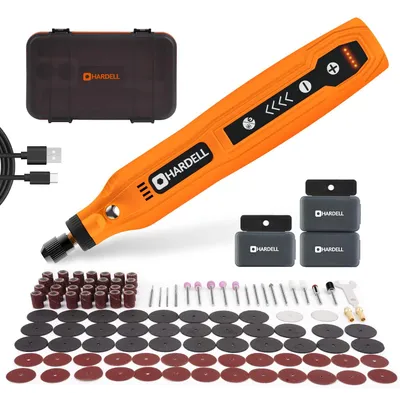Immagine prodotto di HARDELL Mini utensile rotante a batteria con LED, 5 velocità (5000-18000 giri/min)
