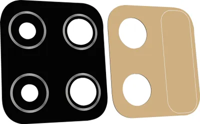 Produktbild von Samsung Galaxy A12 A125 Kamera Linse Glas Camera Glass Lens + Kleber Glue