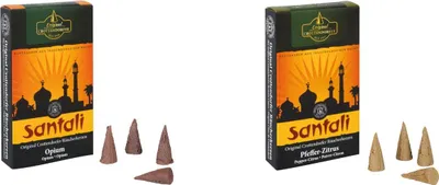 Produktbild von Crottendorfer Räucherkerzen 2er Set: Opium / Pfeffer Zitrus - Inhalt jeweils 24 Stück, Größe M (Standard)