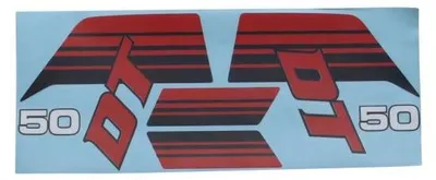 Obrázek produktu pro Samolepky sada nádrž pro bílá Yamaha DT 50 MX 1983-1985