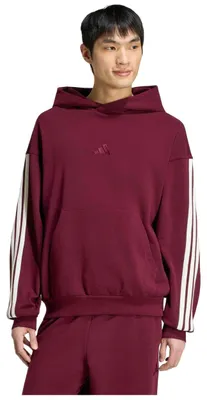 Zdjęcie produktu dla Bluza z kapturem Adidas Kit 3 Stripes "Burgundy" dla Męskie
