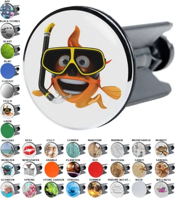 Produktbild von SANILO® Waschbeckenstöpsel, Fisch