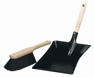 Produktbild von Kehrschaufel+Besen-Set SCHWARZ