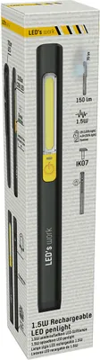 Produktbild von LED's work LED Arbeitsleuchte Handlampe Penlight Stift 1,5W 150lm 5000K Li-Ion Akku USB