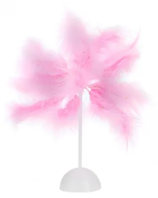 Immagine prodotto di Vergionic 7122 Lampada da tavolo a LED con piume 40 cm rosa