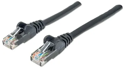 Image de INTELLINET Patchkabel RJ45 U/UTP Cat6 0.50m Hebelschutz schw