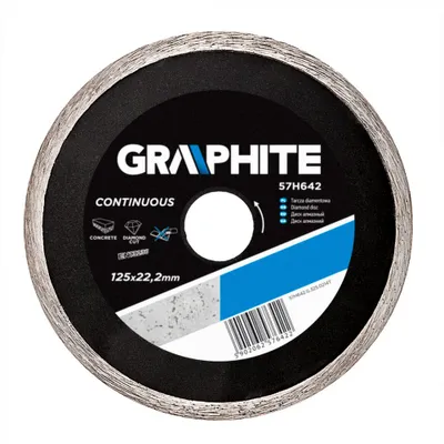 Obrázok produktu pre GRAPHITE Diamantová čepeľ 125 x 22,2 mm, pevná