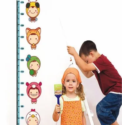 Produktbild von Wandaufkleber, dekorative, selbstklebende Wachstumstabelle für Kleinkinder