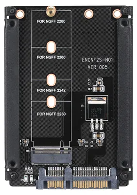 Produktbild von NGFF zu SATA Adapterkarte M.2 KEY B-M SSD SATA3.0 Konverter unterstützt Modell 2230 2242 2260 2280