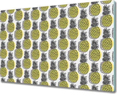 Produktbild von Glas-Herdabdeckplatte Glaskeramikfeldabdeckung Spritzschutz - 80x52 cm - Grau Blüten Tropisch