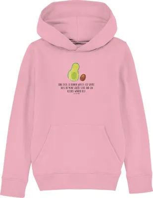 Produktbild von Mr. & Mrs. Panda Kinderpullover Avocado Kern rollt 5-6 Jahre (110/116) - Baumwolle Pink - Geschenk, Sweatshirt, Liebe, Kapuzenpullover, Schwanger, Geburt, Kapuzenpulli, Baby