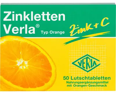 Zdjęcie produktu dla Tabletki cynkowe Verla pomarańczowe, 50 tabletek