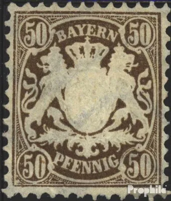 Produktbild von Briefmarken Bayern 1878 Mi 46 gestempelt Staatswappen