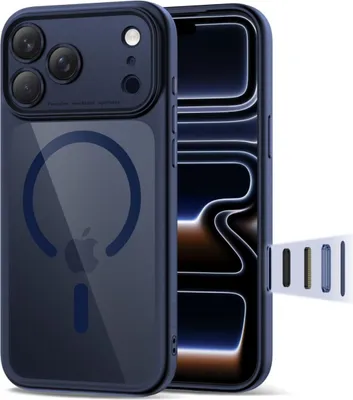 Zdjęcie produktu dla Tech-Protect 5906302333844, Pokrowiec, Apple, iPhone 17 Pro Max, 17,5 cm (6.9"), Ciemny Niebieski, Półprzezroczysty