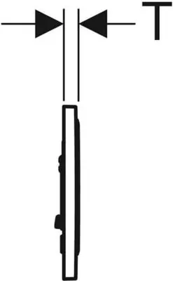 Zdjęcie produktu dla Geberit 115.758.KK.5, Przycisk spłukujący, Biały, Geberit, 246 mm, 14 mm, 164 mm
