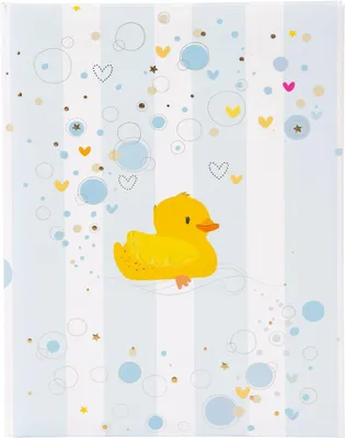 Produktbild von Babytagebuch Kunstdruckeinband 21x28 cm Blau Goldbuch Rubber Duck Boy