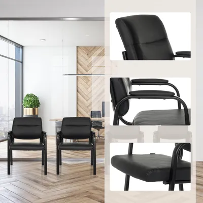 Obrázek produktu pro hjh OFFICE židle pro návštěvníky konferenční židle ADVIE V koženková židle, max. zatížení 110 kg