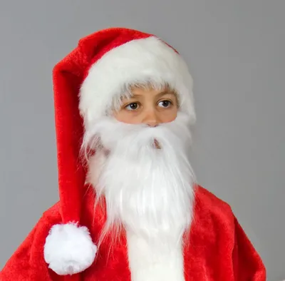 Produktbild von Nikolaus-Plüschbart für Kinder, weiß