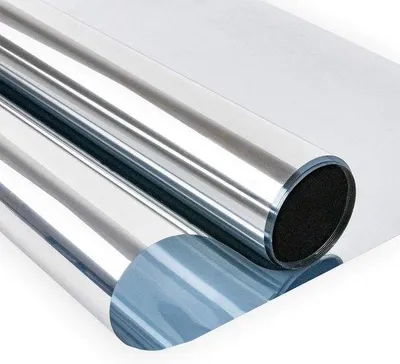Productafbeelding van Unyqoos® Isolatiefolie voor ramen, 44,5 x 200 cm – Spiegelend effect & privacybescherming, UV-blokkering 99%, infraroodreductie 85%, zelfklevend