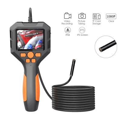 Produktbild von 2M 8mm Industrie-Endoskop 1080P Boreskop, IP68 Snake-Scope-Kamera, elektronische Kamera, Videobildaufnahme 2,8-Zoll-IPS-Bildschirm LED-Licht