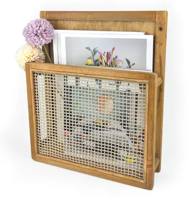 Image de Solidchoice - Rangement mural pour magazines, en bois